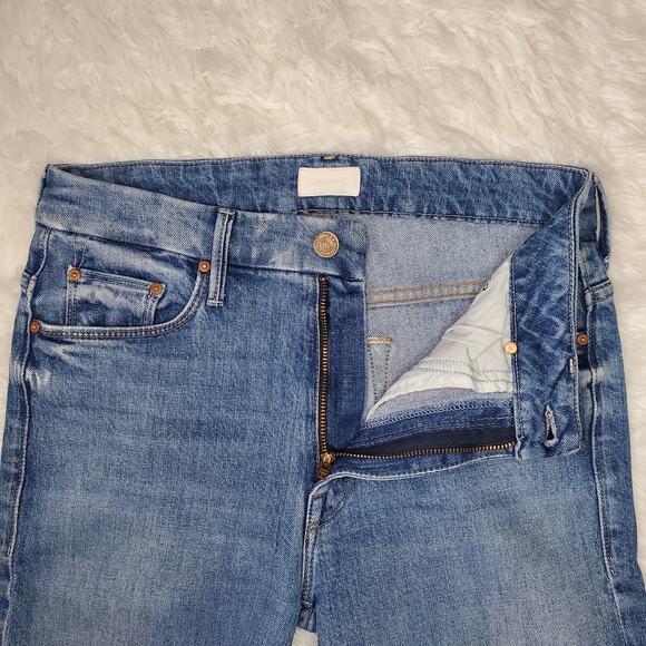 Mother High Waisted Looker Ankle Fray Jeans 26 / 2 - Picture 4 of 12